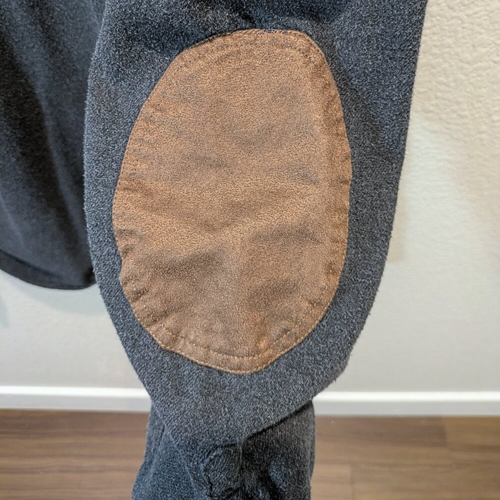 Gap Dark Gray Button Up With Elbow Patch - Size L… - image 3